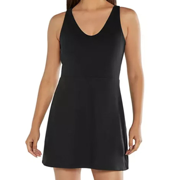 GAPFit Womens Moisture Wicking Shelf Bra Active Tank Dress Black Size XXL - Picture 6 of 8